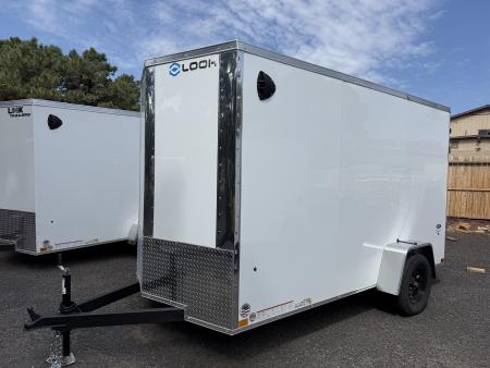 New 2026 Look Trailers 6X12 Enclosed Cargo Trailer 6'6" Tall Rear ramp Door -