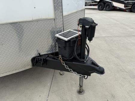 Used USED 2014 RC 8.5x24+2v dovetail enclosed cargo car hauler trailer Rear Ramp Door