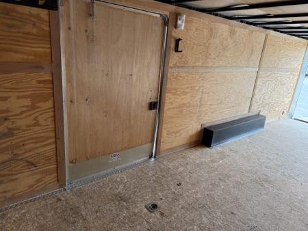 Used USED 2014 RC 8.5x24+2v dovetail enclosed cargo car hauler trailer Rear Ramp Door