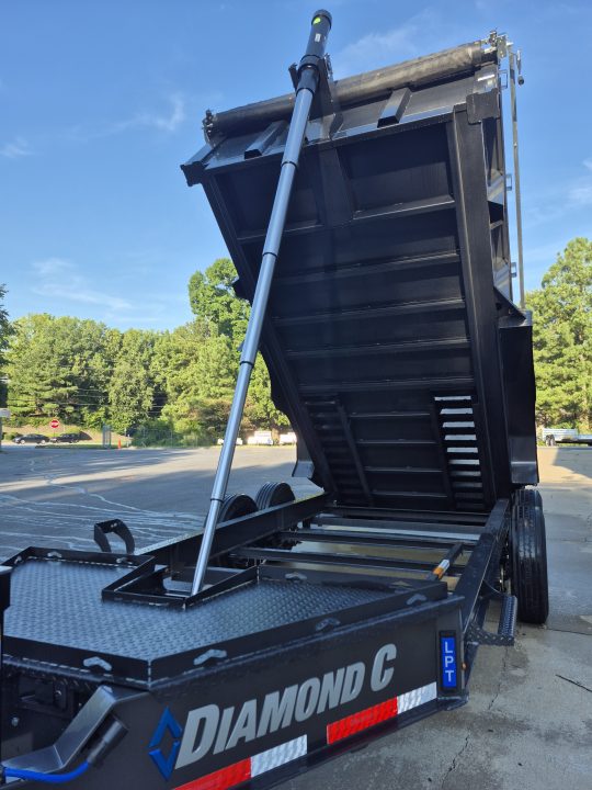 New 2027 Diamond C 82x14 Dump, 2' Sides, Ramps, 3 Way Gate LPT207