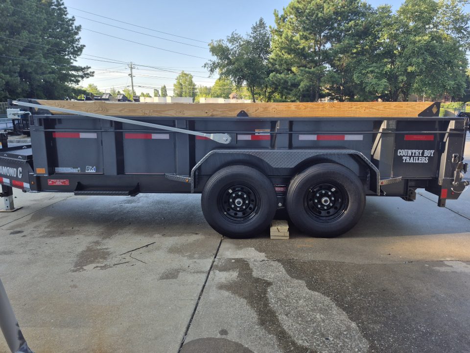 New 2027 Diamond C 82x14 Dump, 2' Sides, Ramps, 3 Way Gate LPT207