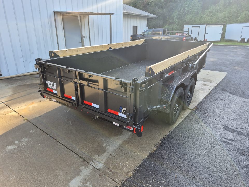 New 2027 Diamond C 82x14 Dump, 2' Sides, Ramps, 3 Way Gate LPT207