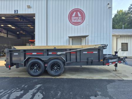 New 2027 Diamond C 82x14 Dump, 2' Sides, Ramps, 3 Way Gate LPT207