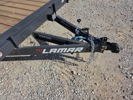 New 2027 Lamar 83X20 TANDEM 7K CAR HAULER W/2' STEEL DOVE & SLIDE OUT RAMPS