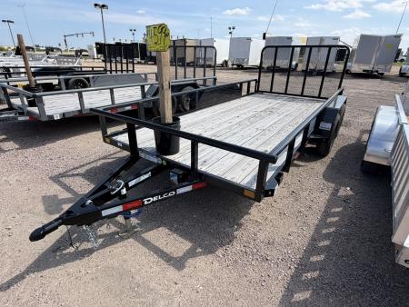 New 2026 Delco Trailers 16ft Utility Tandem Axle Trailer