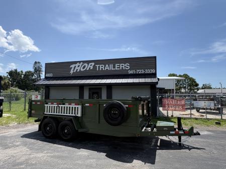 New 2027 Covered Wagon Trailers 7X16 X 2FT 16K DUMP Dump Trailer
