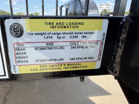 New #266194 2026 TOP HAT DJX 5 X 8 SINGLE AXLE ANGLE TOP 3.5K UTILITY W/ 48" RAMP GATE