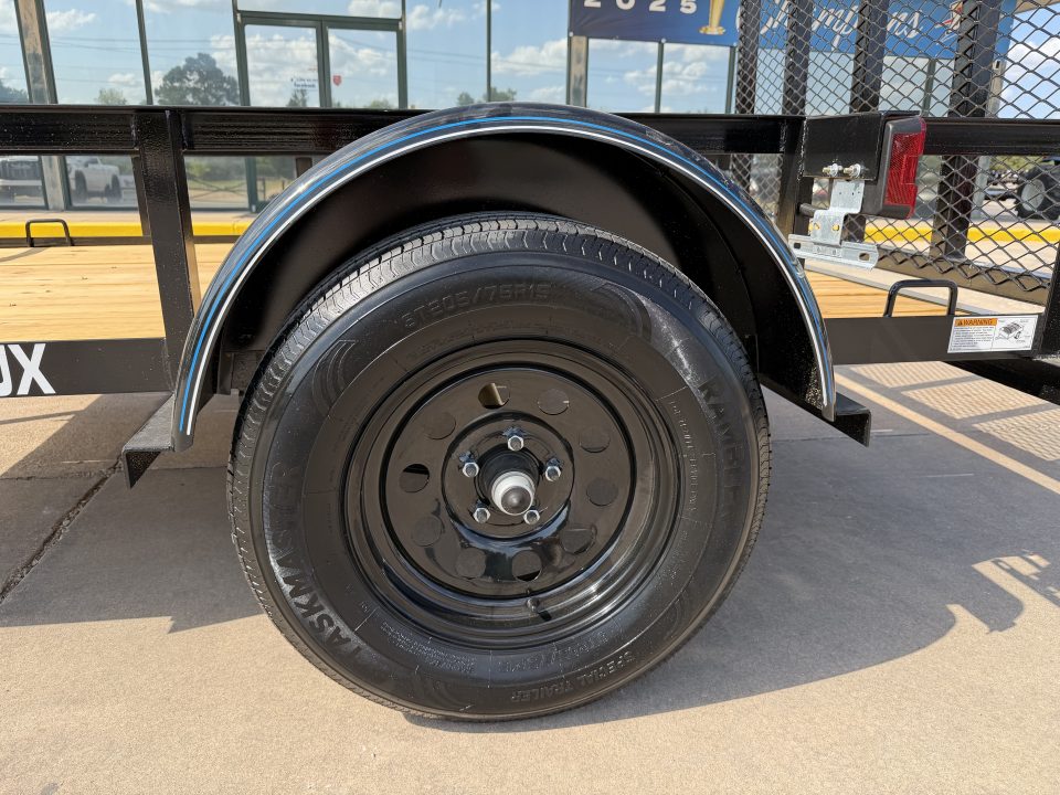 New #266465 2026 TOP HAT DJX 5 X 8 SINGLE AXLE ANGLE TOP 3.5K UTILITY W/ 48" RAMP GATE