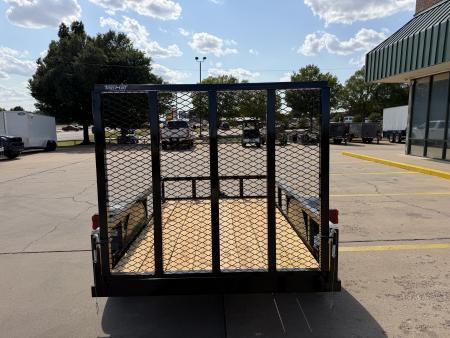New #266465 2026 TOP HAT DJX 5 X 8 SINGLE AXLE ANGLE TOP 3.5K UTILITY W/ 48" RAMP GATE