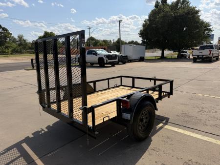 New #266465 2026 TOP HAT DJX 5 X 8 SINGLE AXLE ANGLE TOP 3.5K UTILITY W/ 48" RAMP GATE