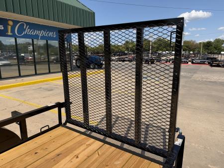 New #266465 2026 TOP HAT DJX 5 X 8 SINGLE AXLE ANGLE TOP 3.5K UTILITY W/ 48" RAMP GATE