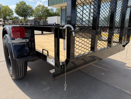 New #266465 2026 TOP HAT DJX 5 X 8 SINGLE AXLE ANGLE TOP 3.5K UTILITY W/ 48" RAMP GATE
