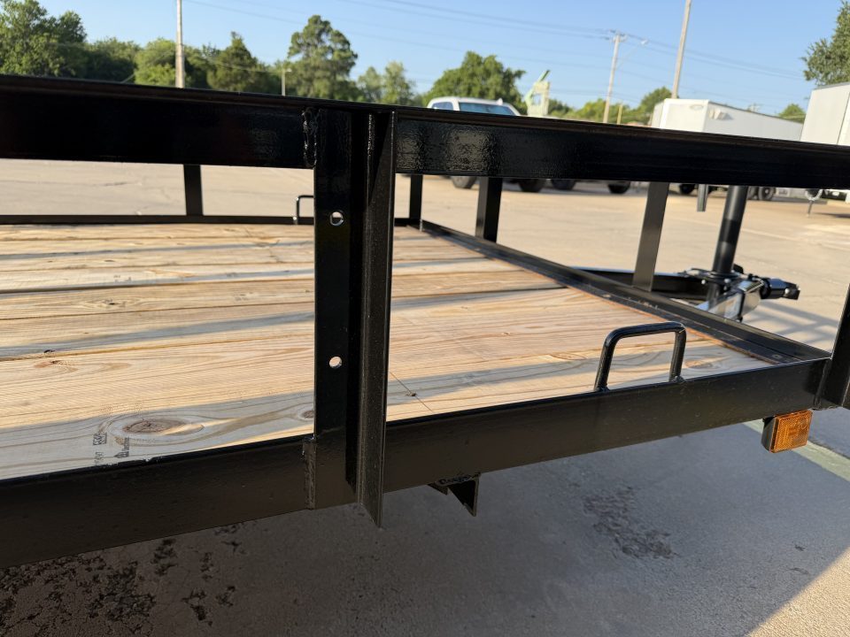 New #265867 2026 TOP HAT DJX 5 X 10 SINGLE AXLE ANGLE TOP 3.5K UTILITY W/ 48" RAMP GATE