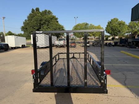 New #265867 2026 TOP HAT DJX 5 X 10 SINGLE AXLE ANGLE TOP 3.5K UTILITY W/ 48" RAMP GATE