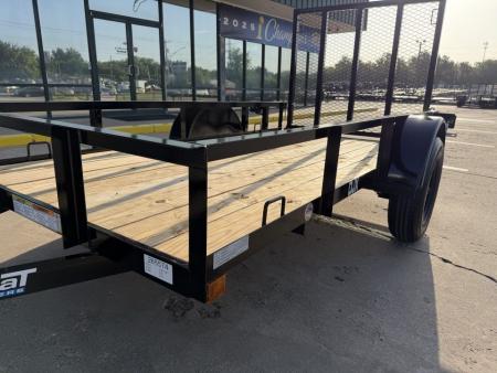 New #265867 2026 TOP HAT DJX 5 X 10 SINGLE AXLE ANGLE TOP 3.5K UTILITY W/ 48" RAMP GATE