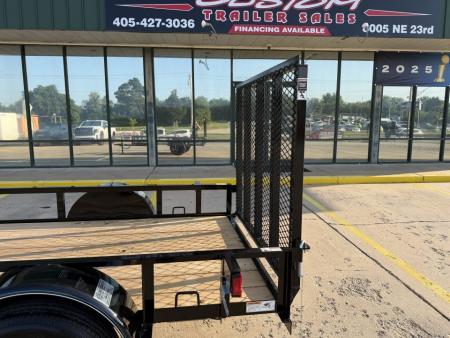 New #265867 2026 TOP HAT DJX 5 X 10 SINGLE AXLE ANGLE TOP 3.5K UTILITY W/ 48" RAMP GATE