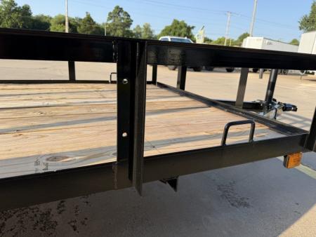 New #265867 2026 TOP HAT DJX 5 X 10 SINGLE AXLE ANGLE TOP 3.5K UTILITY W/ 48" RAMP GATE