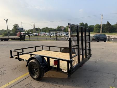 New #266723 2026 TOP HAT DSA 10 X 77 SINGLE AXLE ANGLE TOP 3.5K UTILITY W/ RAMP GATE