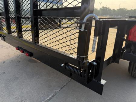 New #266723 2026 TOP HAT DSA 10 X 77 SINGLE AXLE ANGLE TOP 3.5K UTILITY W/ RAMP GATE