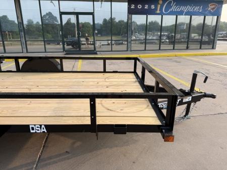 New #266723 2026 TOP HAT DSA 10 X 77 SINGLE AXLE ANGLE TOP 3.5K UTILITY W/ RAMP GATE