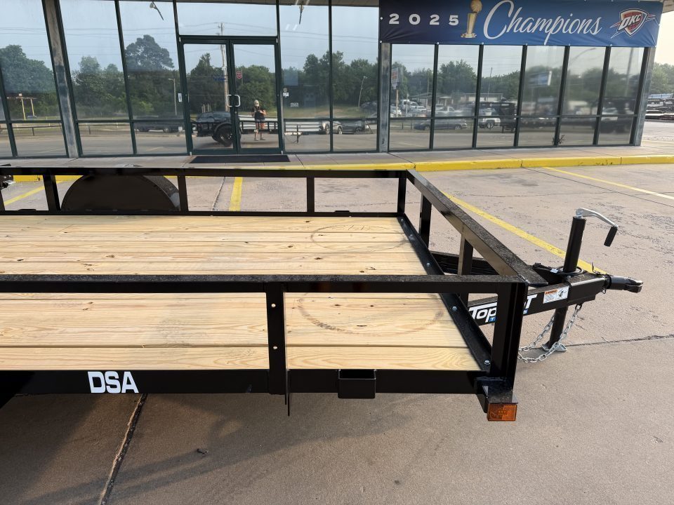 New #266724 2026 TOP HAT DSA 10 X 77 SINGLE AXLE ANGLE TOP 3.5K UTILITY W/ RAMP GATE