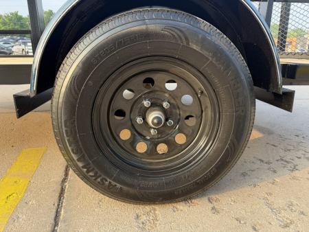 New #266724 2026 TOP HAT DSA 10 X 77 SINGLE AXLE ANGLE TOP 3.5K UTILITY W/ RAMP GATE
