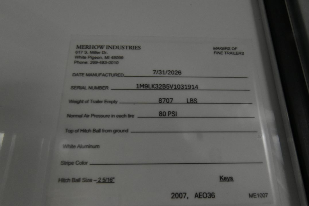 New 2027 Merhow Trailers 7309 Horse Trailer