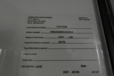 New 2027 Merhow Trailers 7309 Horse Trailer