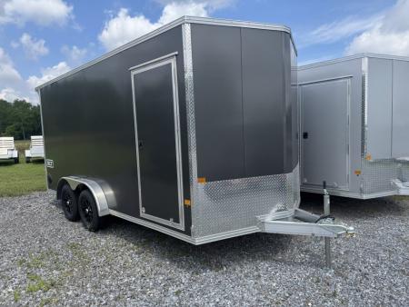 New 2027 E-Z Hauler EZEC7.5X16 XLT-P Cargo / Enclosed Trailer 71 SERIES 7 FOOT 1 INCH INTERIOR HEIGHT .080 POLY CORE SIDES TRANSLUCENT ROOF REAR CANOPY FREE ALUMINUM WHEEL UPGRADE