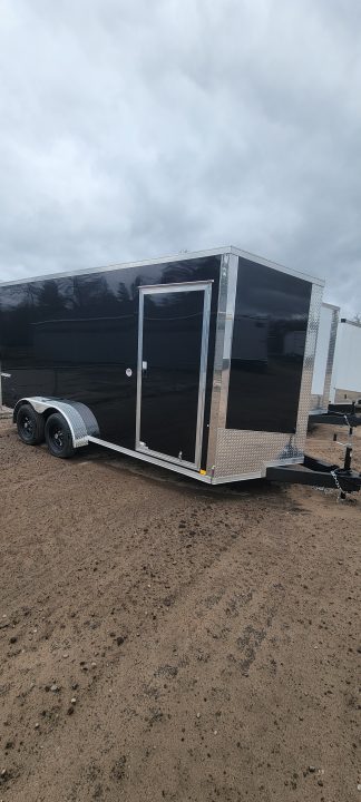 New 2026 Formula Trailers 7X16 7K 7FT TALL BLACK RAMP DOOR Cargo / Enclosed Trailer