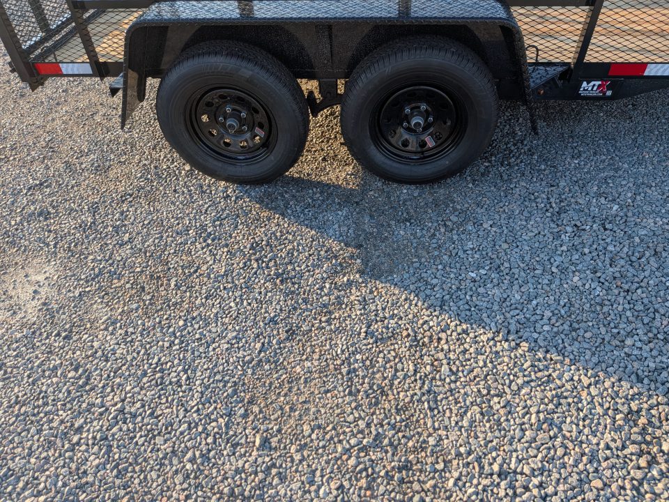 New 2026 Down 2 Earth Trailers 6x12 w/ Tandem Axle, 24" Expanded Metal Sides Gate Utility Trailer