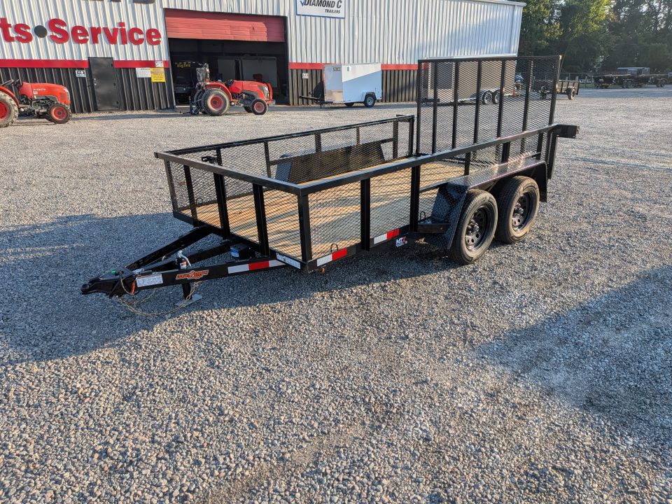 New 2026 Down 2 Earth Trailers 6x12 w/ Tandem Axle, 24" Expanded Metal Sides Gate Utility Trailer