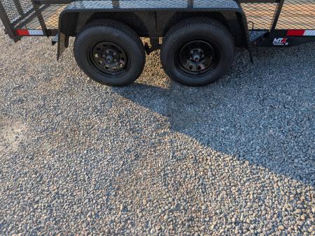 New 2026 Down 2 Earth Trailers 6x12 w/ Tandem Axle, 24" Expanded Metal Sides Gate Utility Trailer