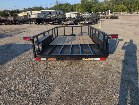 New 2026 Down 2 Earth Trailers 6x12 w/ Tandem Axle, 24" Expanded Metal Sides Gate Utility Trailer