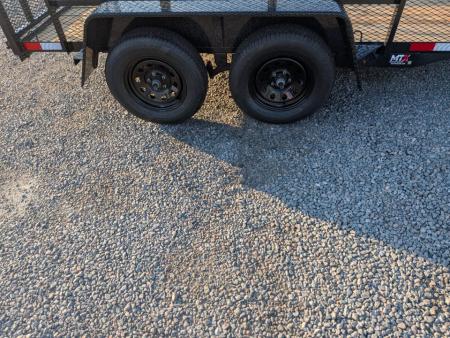 New 2026 Down 2 Earth Trailers 6x12 w/ Tandem Axle, 24" Expanded Metal Sides Gate Utility Trailer