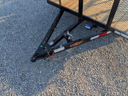 New 2026 Down 2 Earth Trailers 6x12 w/ Tandem Axle, 24" Expanded Metal Sides Gate Utility Trailer