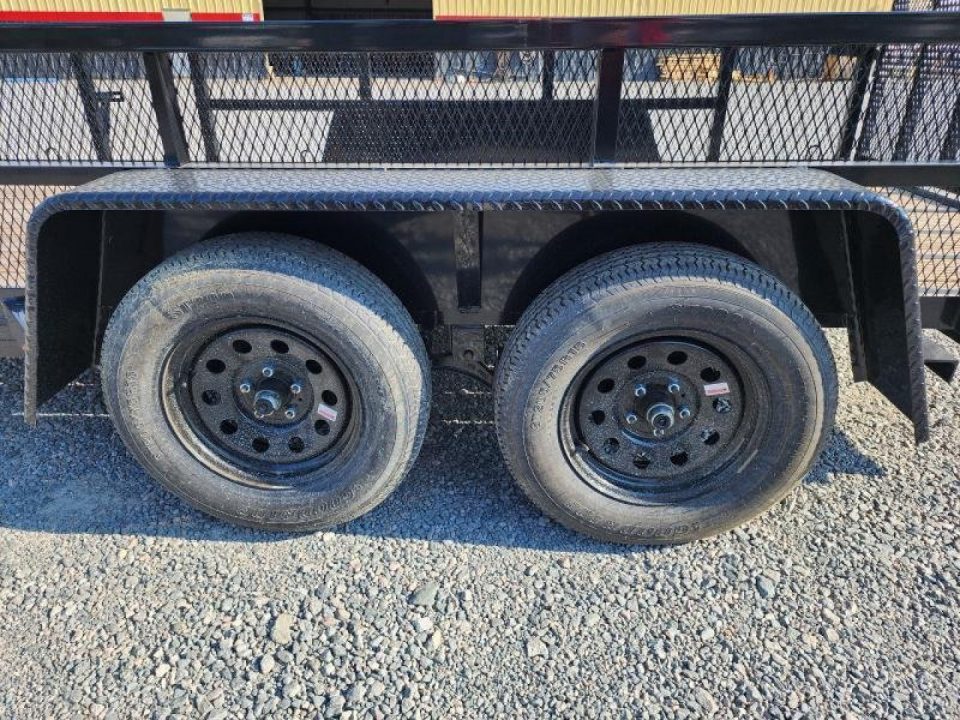 New 2026 Down 2 Earth Trailers 6x14 w/ Gate and 2' Expanded Metal Sides Utility Trailer
