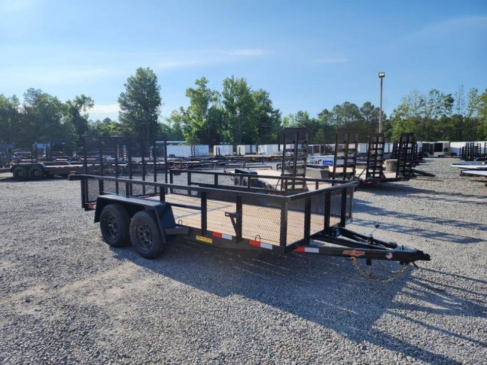 New 2026 Down 2 Earth Trailers 6x14 w/ Gate and 2' Expanded Metal Sides Utility Trailer