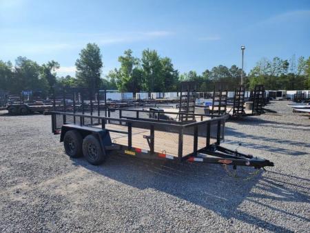 New 2026 Down 2 Earth Trailers 6x14 w/ Gate and 2' Expanded Metal Sides Utility Trailer