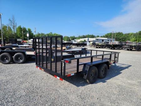 New 2026 Down 2 Earth Trailers 6x14 w/ Gate and 2' Expanded Metal Sides Utility Trailer