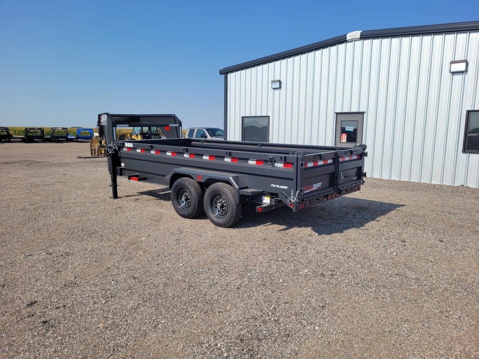 New 2027 Buckshot 83"x16' Gooseneck Dump Trailer