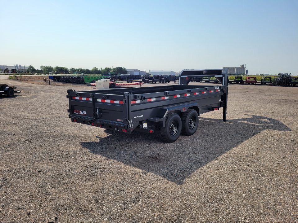 New 2027 Buckshot 83"x16' Gooseneck Dump Trailer