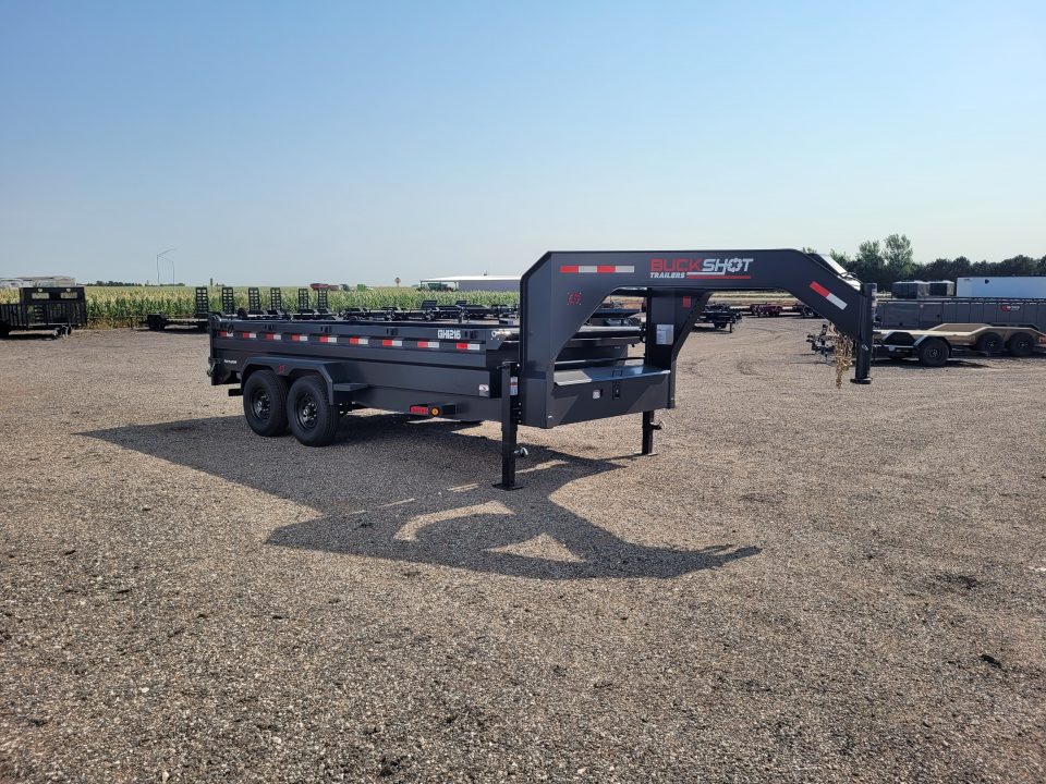 New 2027 Buckshot 83"x16' Gooseneck Dump Trailer