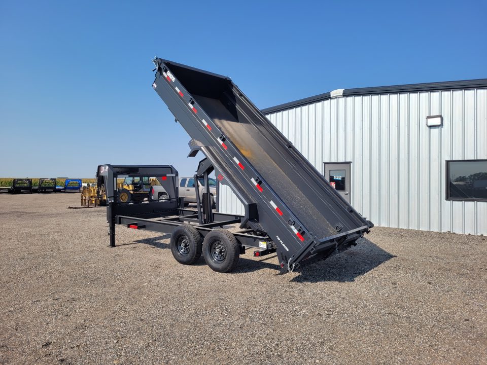 New 2027 Buckshot 83"x16' Gooseneck Dump Trailer