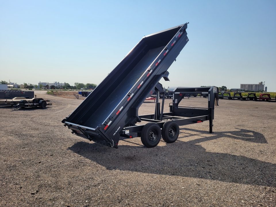 New 2027 Buckshot 83"x16' Gooseneck Dump Trailer