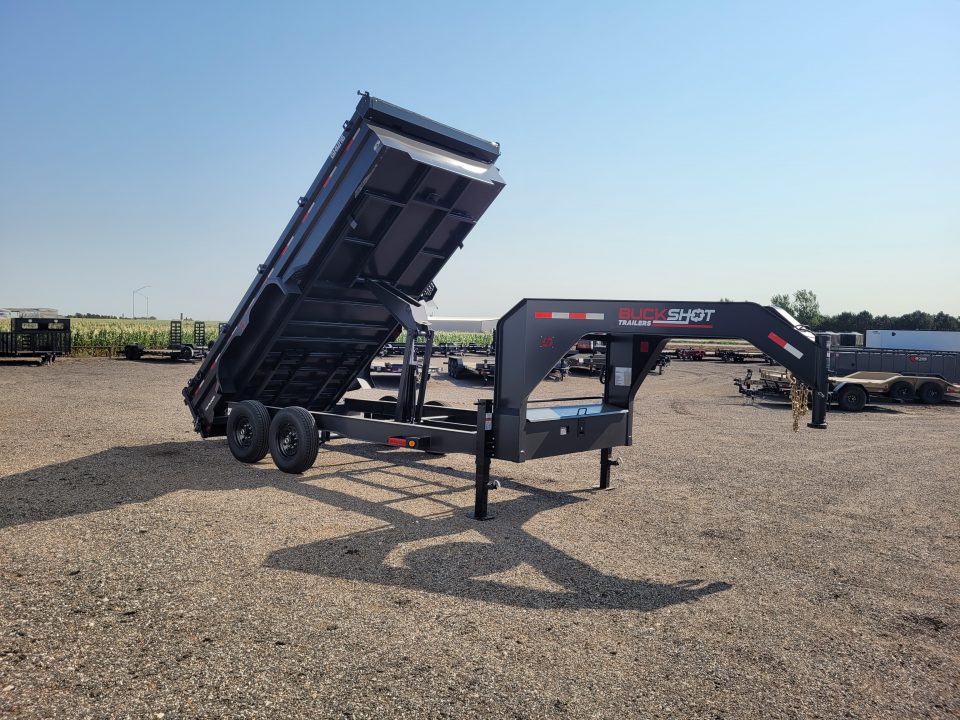 New 2027 Buckshot 83"x16' Gooseneck Dump Trailer