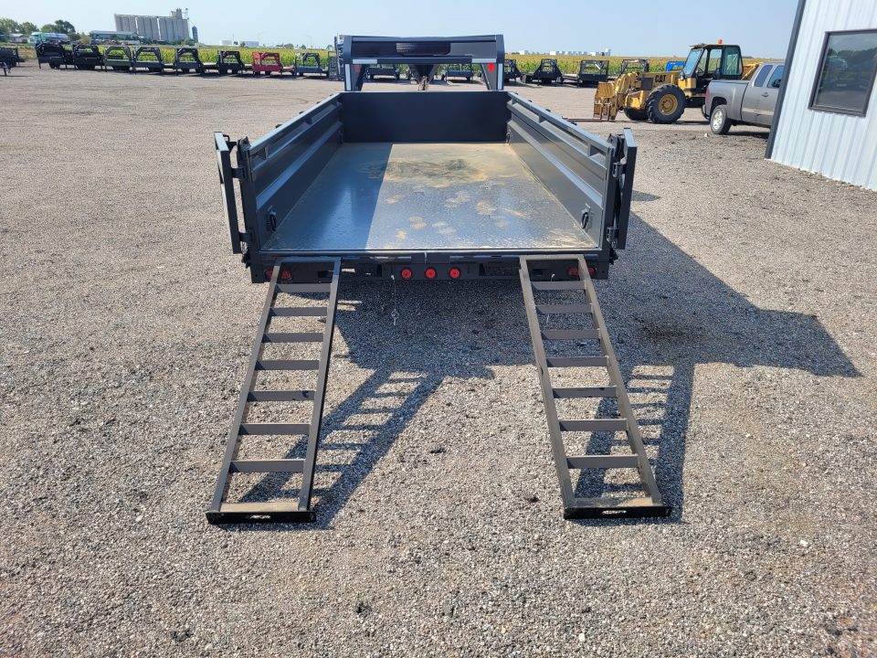 New 2027 Buckshot 83"x16' Gooseneck Dump Trailer