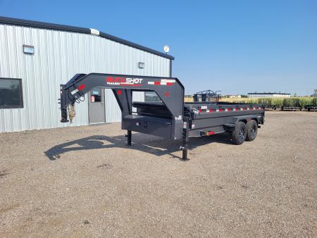 New 2027 Buckshot 83"x16' Gooseneck Dump Trailer