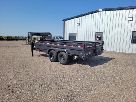 New 2027 Buckshot 83"x16' Gooseneck Dump Trailer