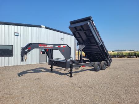 New 2027 Buckshot 83"x16' Gooseneck Dump Trailer